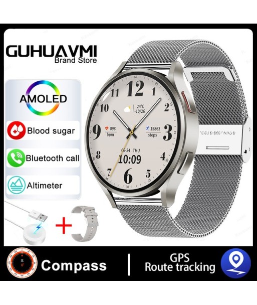 Classic Smart Watch Men Women Custom Dial HD AMOLED Voice Call NFC GPS Tracker Smartwatch
