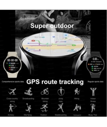 Classic Smart Watch Men Women Custom Dial HD AMOLED Voice Call NFC GPS Tracker Smartwatch