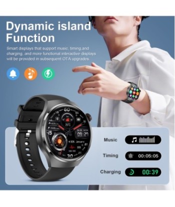 LIGE Smart Watch 4 Men IPS Screen Bluetooth Call GPS Tracker NFC Access Control Heart Rate Blood Sugar Smartwatch