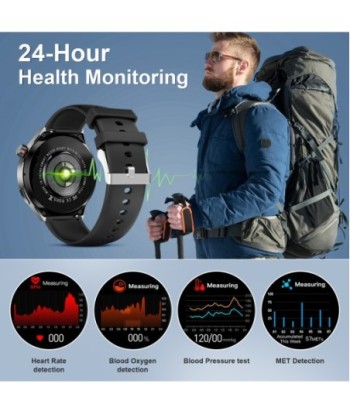 LIGE Smart Watch 4 Men IPS Screen Bluetooth Call GPS Tracker NFC Access Control Heart Rate Blood Sugar Smartwatch