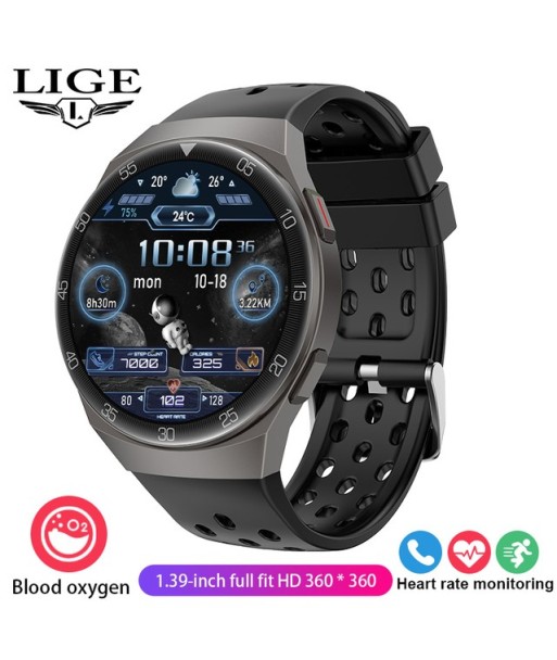 LIGE Smart Watch Men IP67 Waterproof Bluetooth Call Fitness Tracker Health Monitor Smartwatch For IOS Android