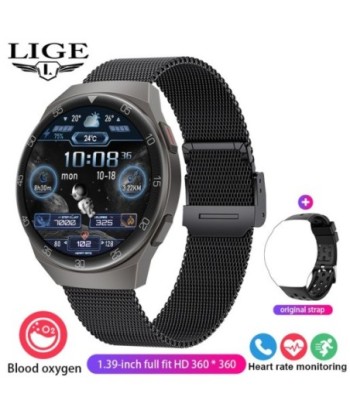 LIGE Smart Watch Men IP67 Waterproof Bluetooth Call Fitness Tracker Health Monitor Smartwatch For IOS Android
