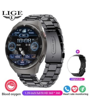 LIGE Smart Watch Men IP67 Waterproof Bluetooth Call Fitness Tracker Health Monitor Smartwatch For IOS Android