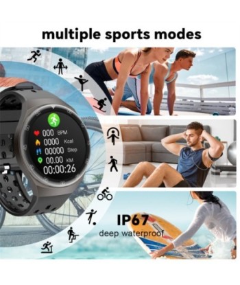 LIGE Smart Watch Men IP67 Waterproof Bluetooth Call Fitness Tracker Health Monitor Smartwatch For IOS Android